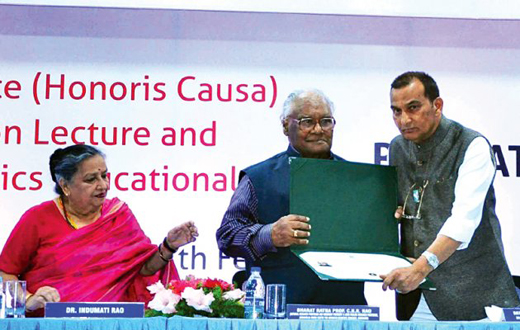 CNR Rao at Yanepoya University